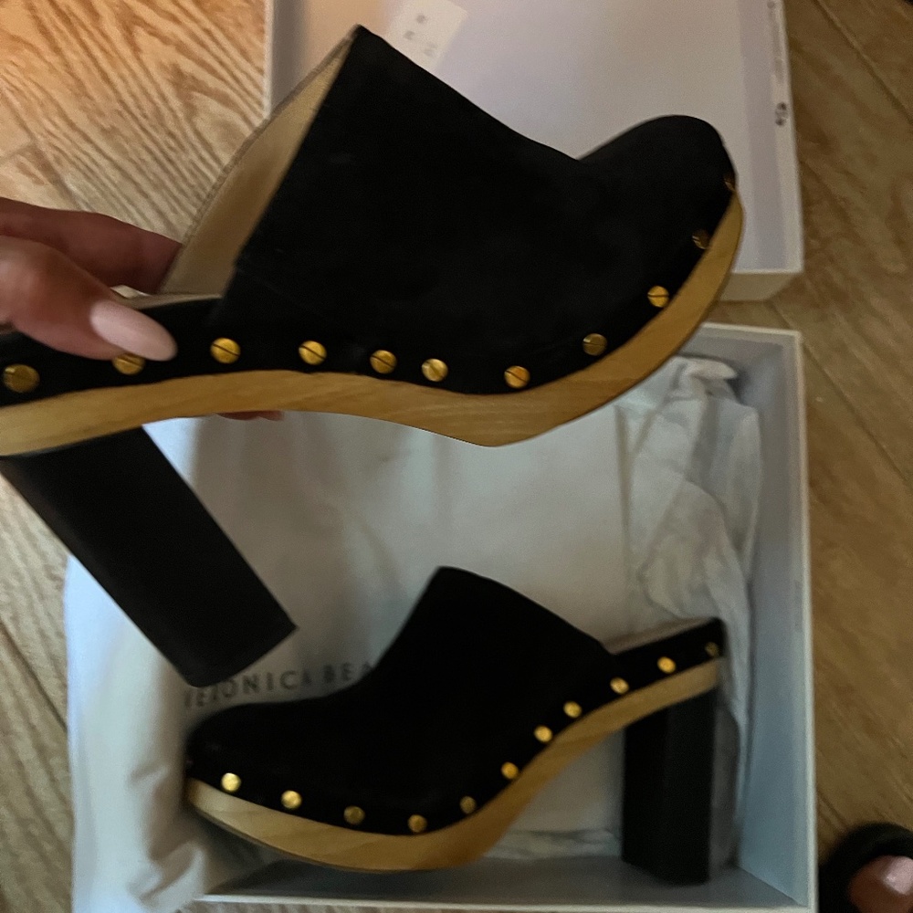 Black clogs size 10